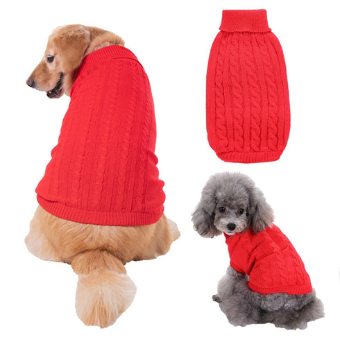 Pet Winter Clothes Classic Dog Blank Sweater