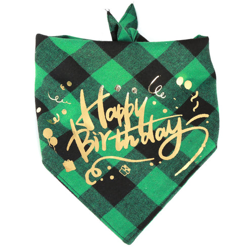 Dog Bandana Happy Birthday Pet Scarf