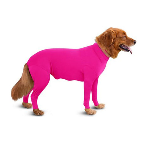 Dog Jumpsuit Zip Up Dog Plain Blank Clothes