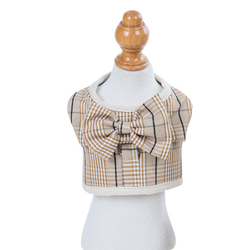 Dog Plaid Puppy Clothes with Leash