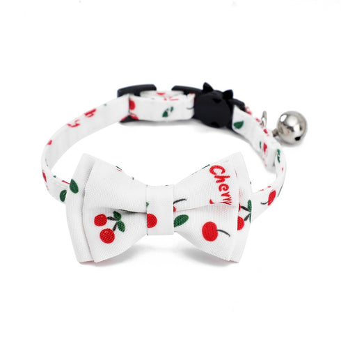 Fruit Cat Collar Cute Bow Tie and Bell
