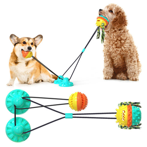 Double Suction Cup Dog Pet Tug Rope Toy