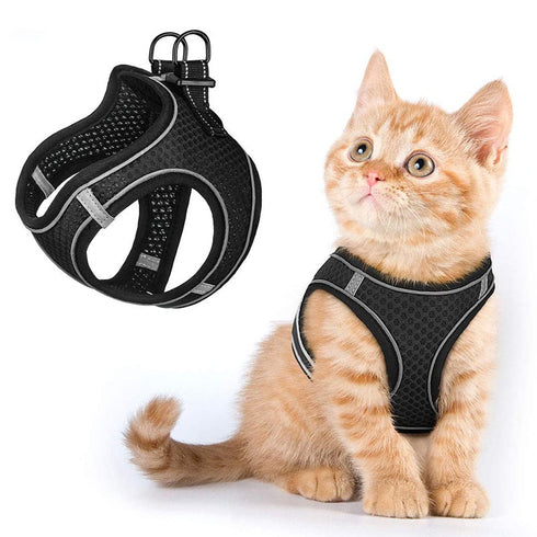 Cat Adjustable Soft Padded Oxford Mesh Vest