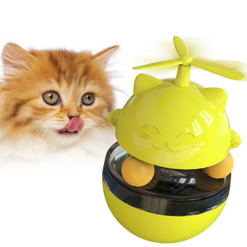 Cat Toys Moving Cat Tumbler Leaking Food Turntable Cat Toy