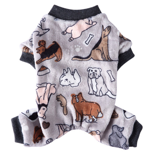Pet Jumpsuit Clothes with Cute Pattern