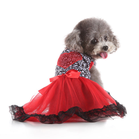 Dog Skirt Princess Dress for Party