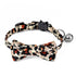 Adjustable Leopard Cat Collars with Bow Tie