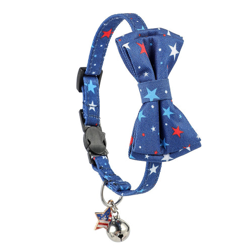 Cat Collars Bow Tie 4th of July Independence Day