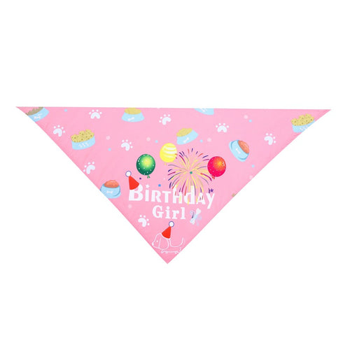 Dog Birthday Hat Cute Party Bandana Scarf