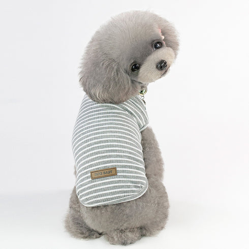 Dog Striped Breathable Soft Shirt