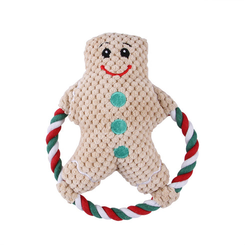 Christmas Cute Squeaky Dog Chew Toy for Puppy