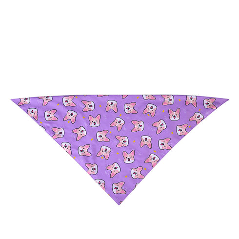 Cute Fox Pattern Dog Puppy Bandana