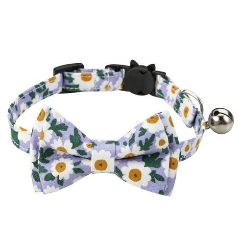 Daisy Floral Color Cat Collar