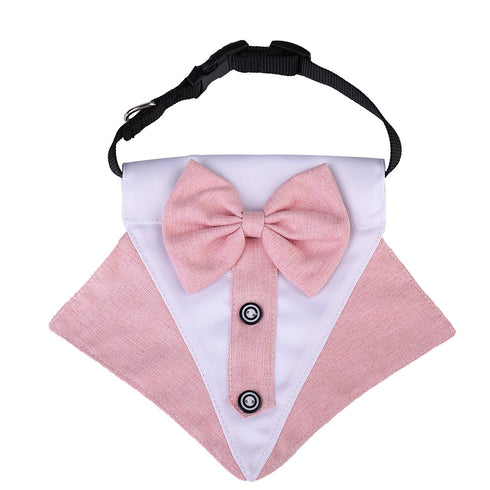 Adjustable Formal Collar Dog Wedding Bandana