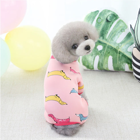 Winter Soft Material Stretchable Dog Pajamas