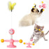 Cat Spring Interactive Chasing Feather Toys