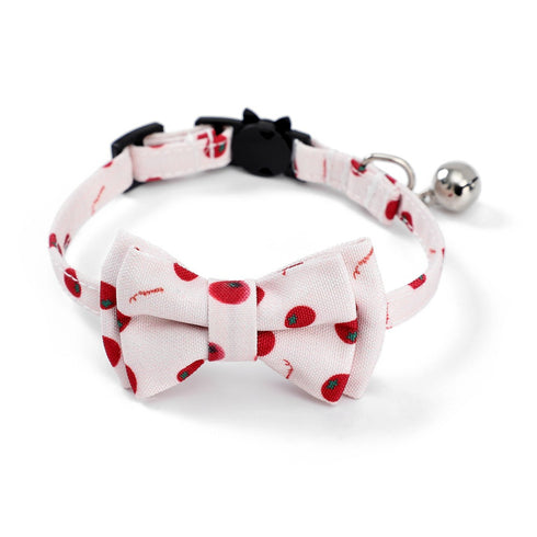Fruit Cat Collar Cute Bow Tie and Bell