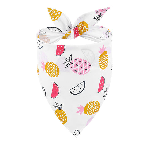 Summer Fruit Animal Dog Bandana Triangle Bibs