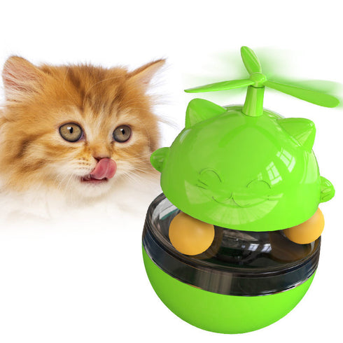 Cat Toys Moving Cat Tumbler Leaking Food Turntable Cat Toy