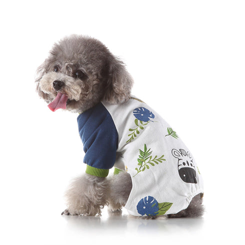 Puppy Clothes Soft Dog Pajamas Pet Jumpsuits