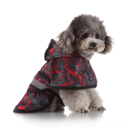 Raincoat Waterproof Slicker Poncho for Puppies