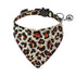 Adjustable Leopard Cat Collars with Bow Tie
