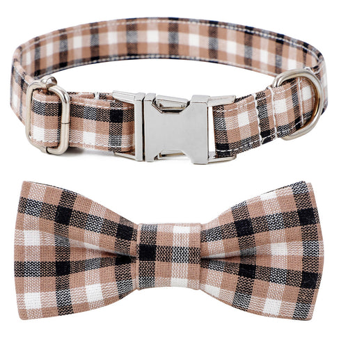 Cute Plaid Collar Pet Gift for Dogs
