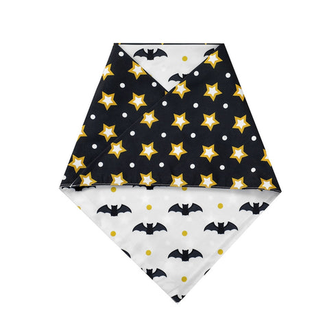 Dog Bandana with Pumpkin Bat Ghost Pattern