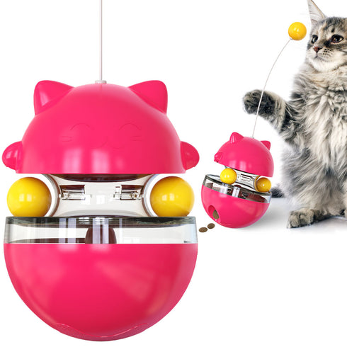 Snack Dispenser Tumbler Slow Feeder Toy for Cats