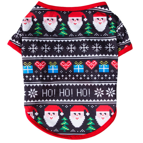 Christmas Dog Shirt Vest Soft Breathable Pet Clothes