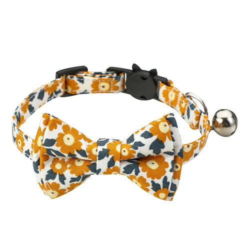 Daisy Floral Color Cat Collar