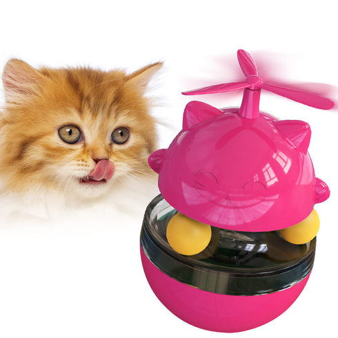 Cat Toys Moving Cat Tumbler Leaking Food Turntable Cat Toy
