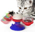 Windmill Cat Toy Built-in Rotating Led Light and Suction Cup Base