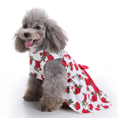 Sweet Dog Bow-Knot Princess Birthday Dresses