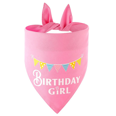 Dog Birthday Puppy Triangle Scarf