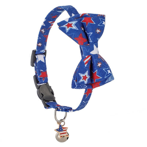 Cat Collars Bow Tie 4th of July Independence Day
