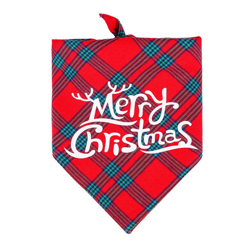 Triangle Bibs Christmas Dog Bandana