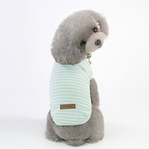 Dog Striped Breathable Soft Shirt