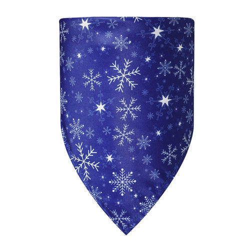 Snowflake Christmas Pet Triangle Scarf
