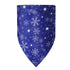 Snowflake Christmas Pet Triangle Scarf