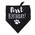 Dog First Birthday Bandana Triangle Bibs