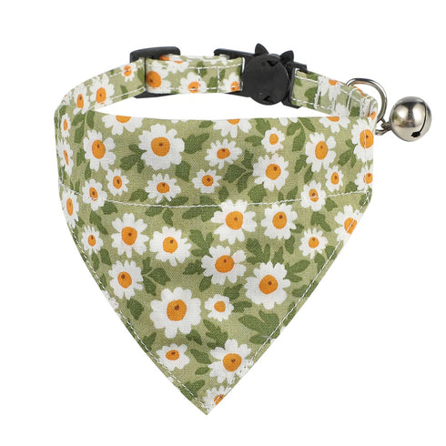 Daisy Floral Color Cat Collar