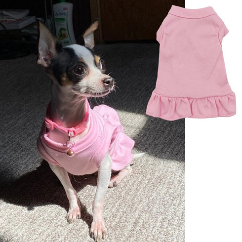 Sleeveless Dress Blank Dog Shirt Skirt for Sublimation