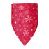 Snowflake Christmas Pet Triangle Scarf