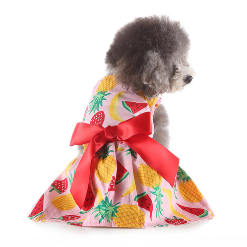 Bow-Knot Christmas Pet Costume Dress