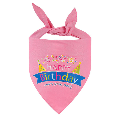 Dog Birthday Puppy Triangle Scarf
