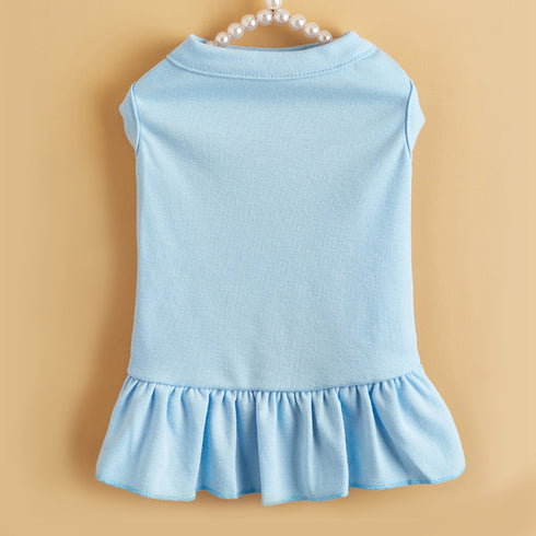 Soft Blank Dog Skirt Puppy Shirts Pet Dress