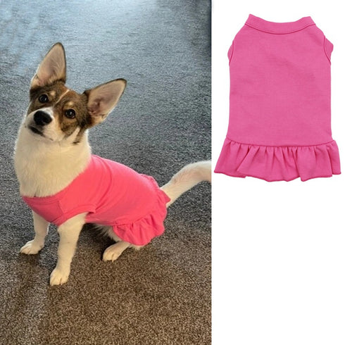 Sleeveless Dress Blank Dog Shirt Skirt for Sublimation