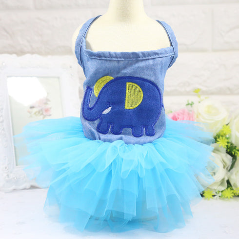 Dog Princess Skirt Wedding Dress