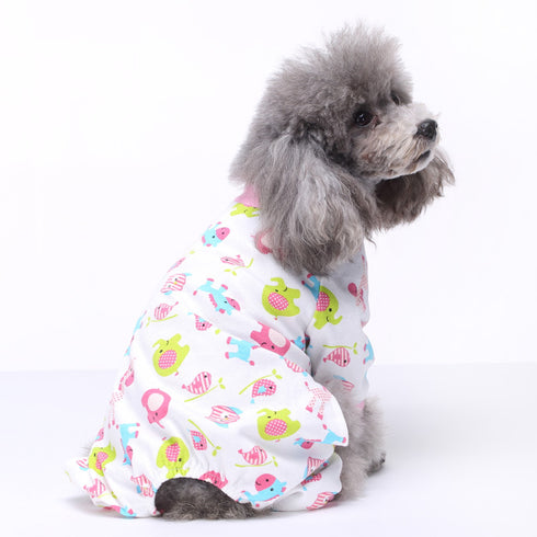 Soft Dog Pajamas Dog Apparel Jumpsuit
